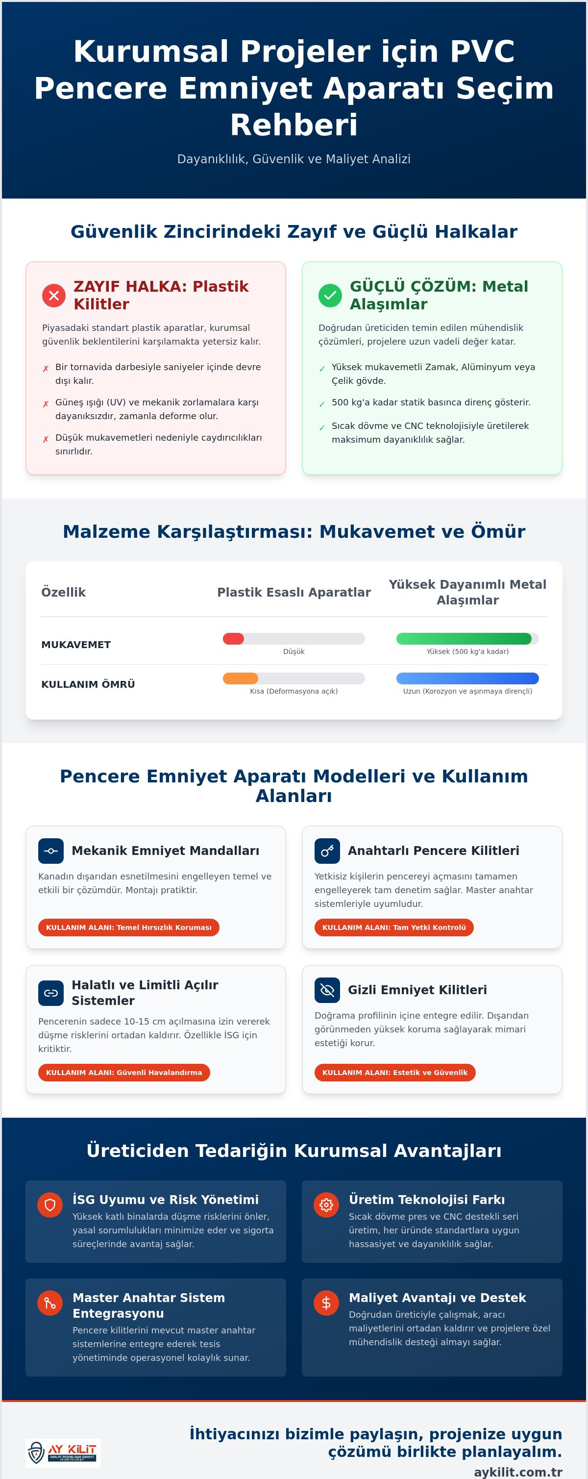 Emniyetli Pencere Kilidi Fiyatları: 2026 Üretici Rehberi ve Model Karşılaştırması
