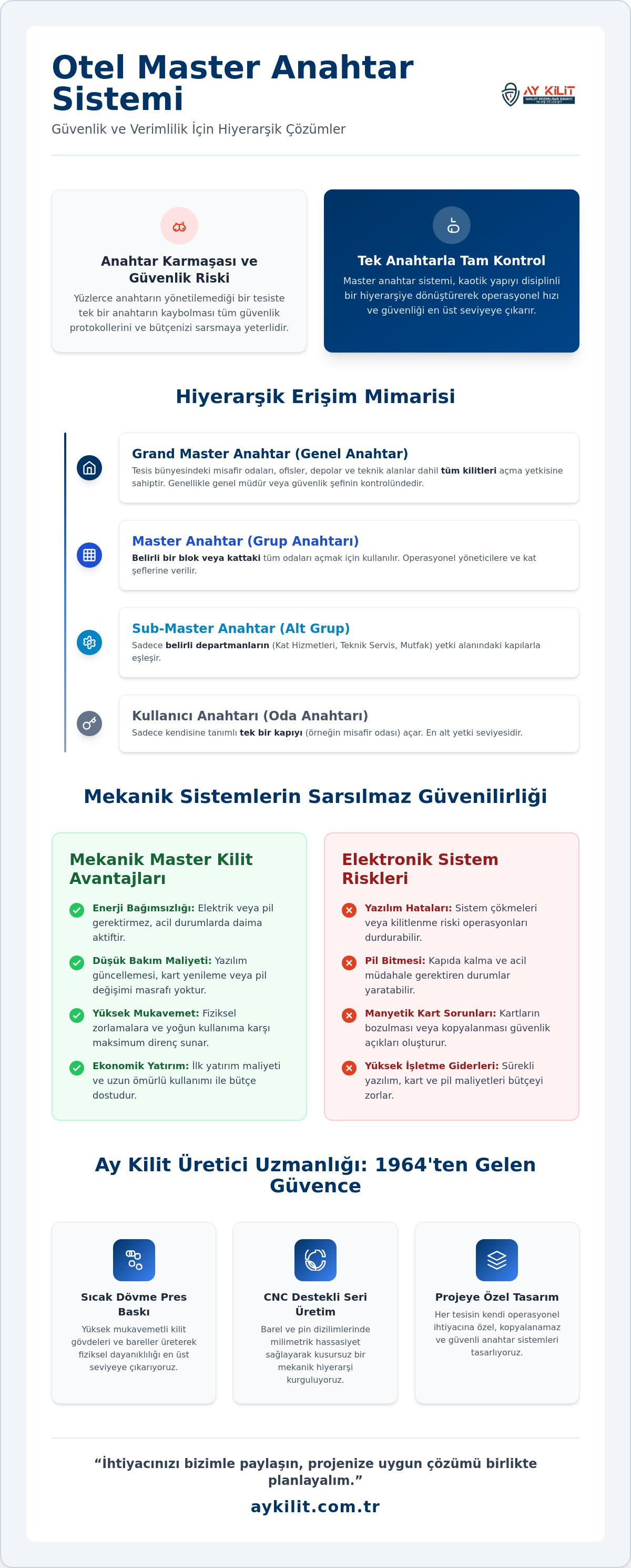 Otel Master Anahtar Sistemi: Hiyerarşik Erişim ve Güvenlik Rehberi 2026