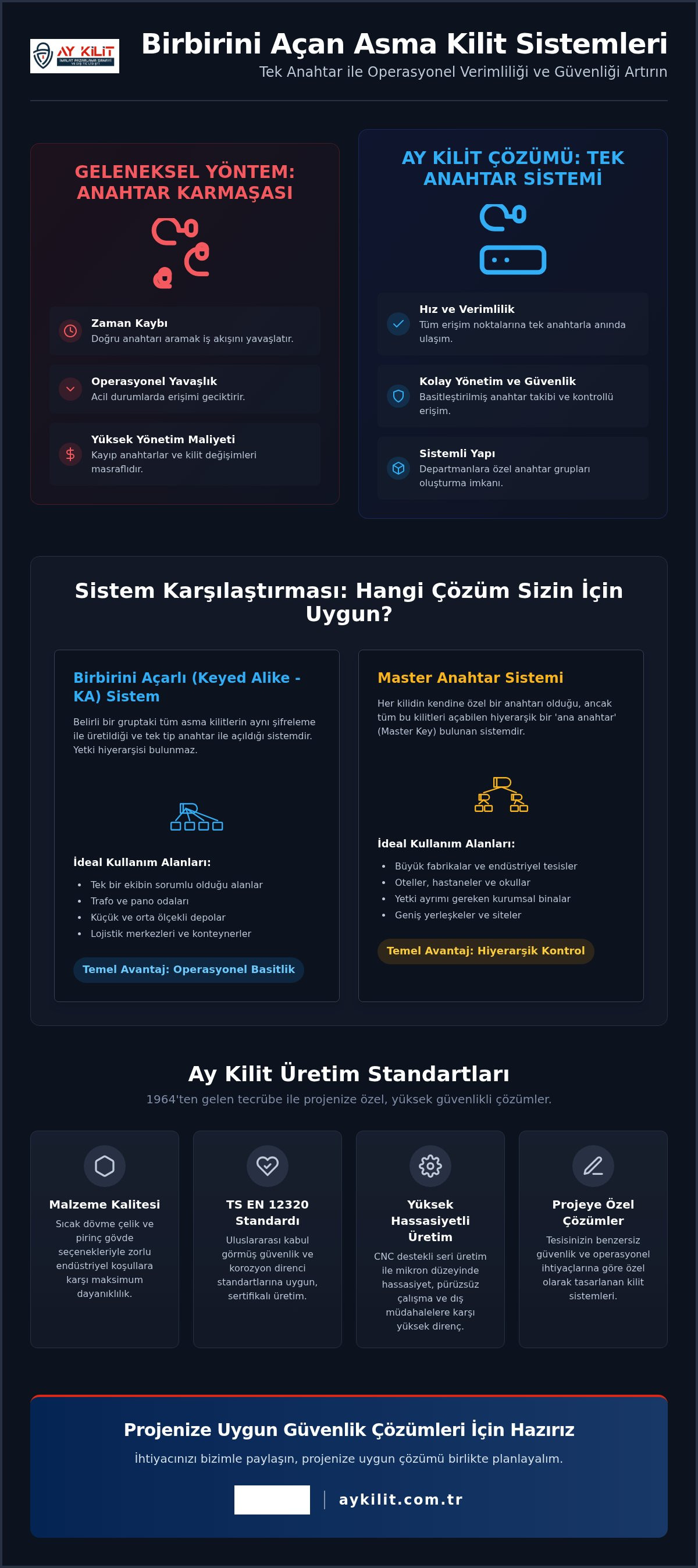 Birbirini Açan Asma Kilitler: İşletmeler İçin Verimli Anahtar Yönetimi Rehberi 2026