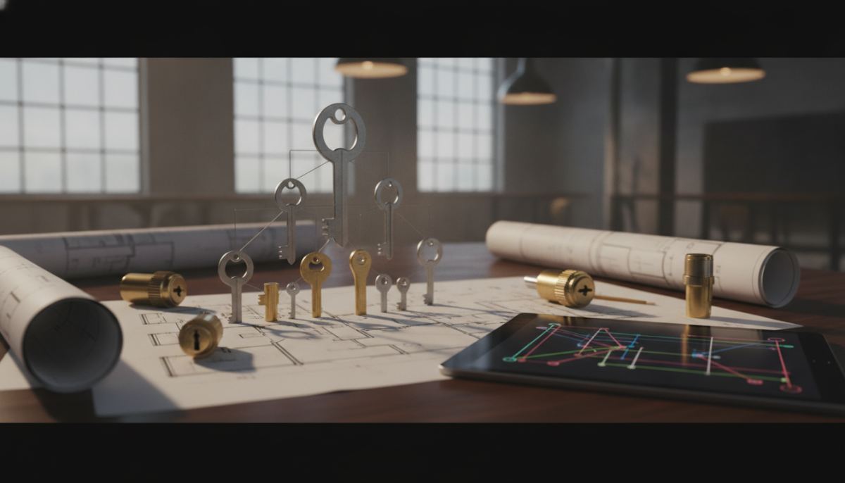 How is the Security Level Determined in a Master Key System?